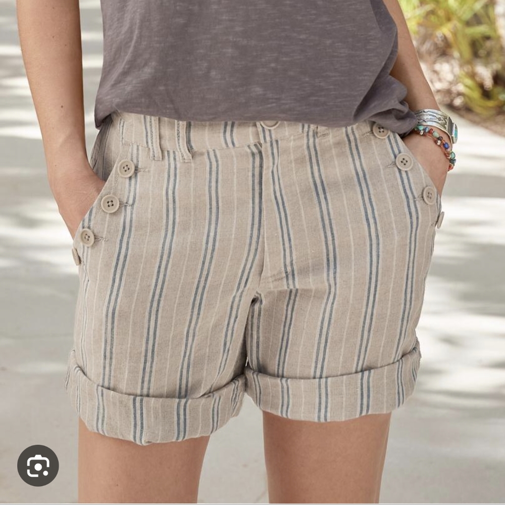 Sundance | 16 | Wilde Bermuda Striped Linen Short - Picture 4 of 11